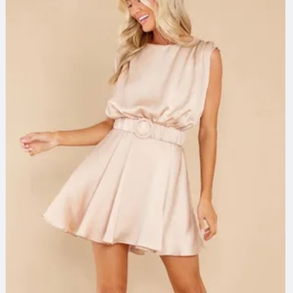 Talulah Champagne Silk dress